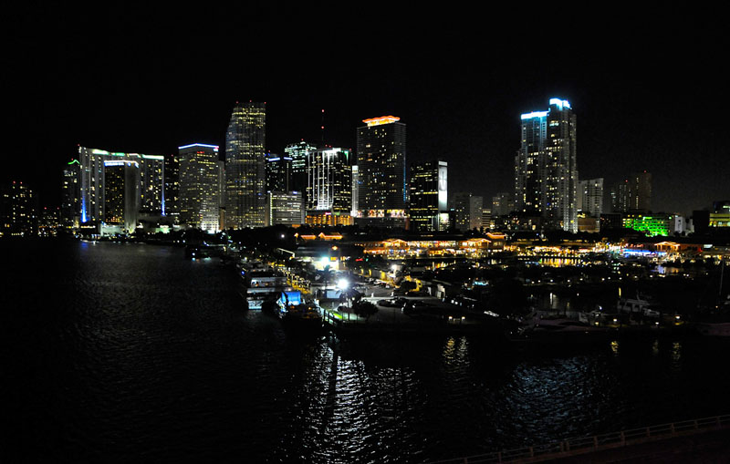 Miami Night Skyline