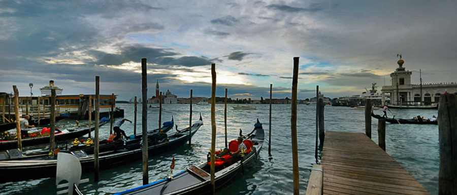 Romantic Gondolas in Venice