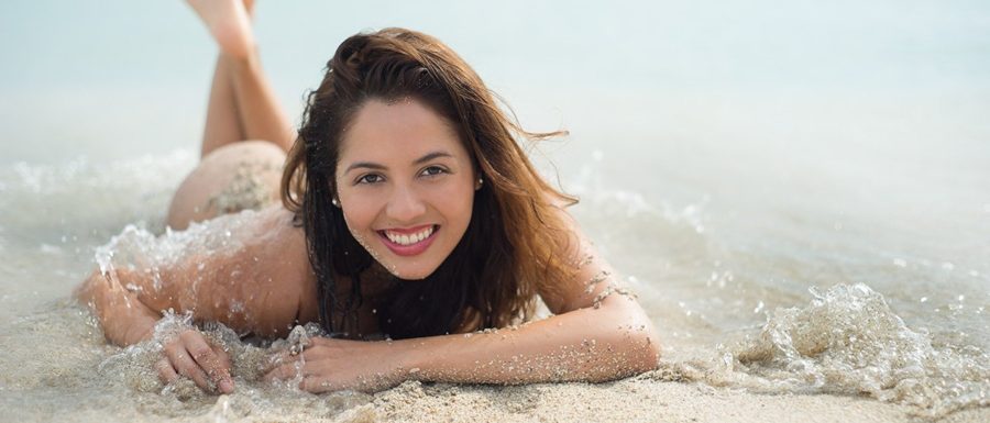 Adela Guerra at the miami beach