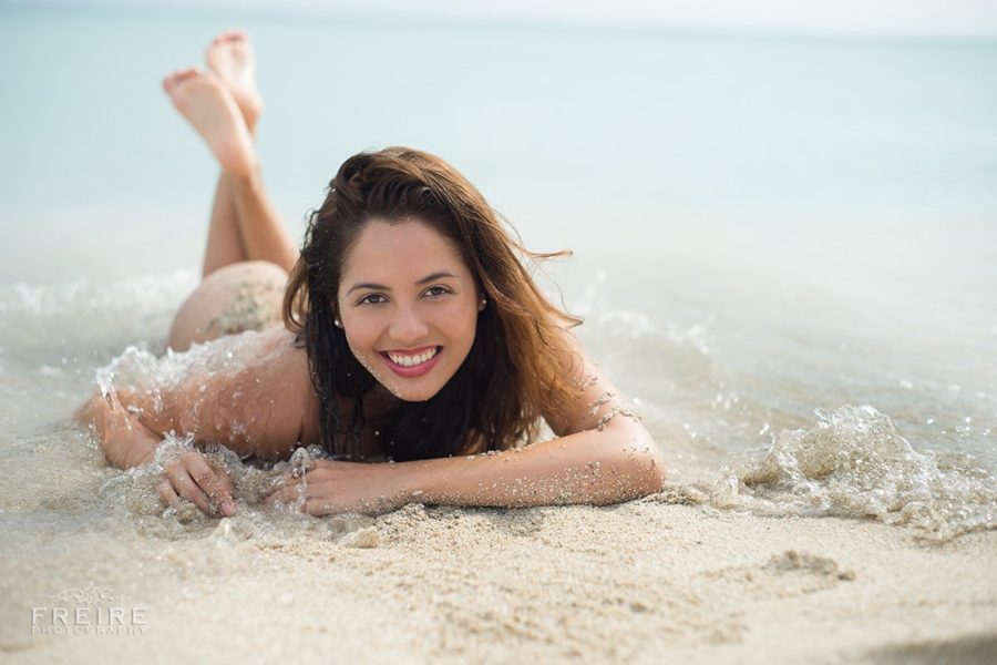 Adela Guerra at the miami beach
