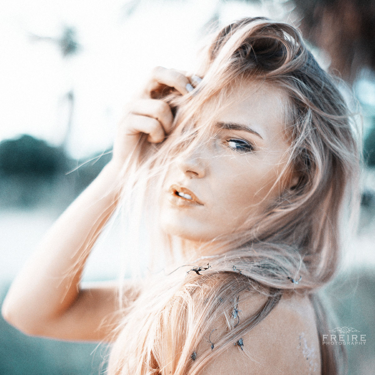 Allison Lancaster modeling in Miami