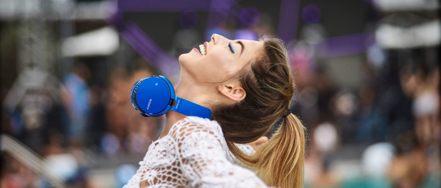 Sony EXTRA BASS Bluetooth Headphones model Stephanie